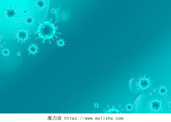 蓝色科技DNA螺旋六边形线条医疗科技背景分子技术背景几何线条插画